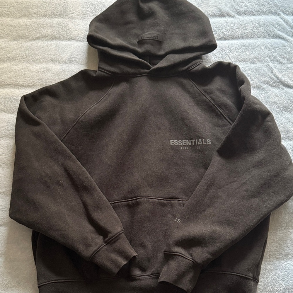 Fear of God Essentials Dark Brown Hoodie